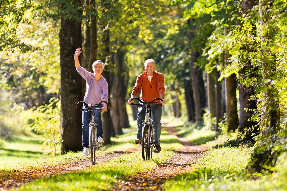 fietsen in de natuur
