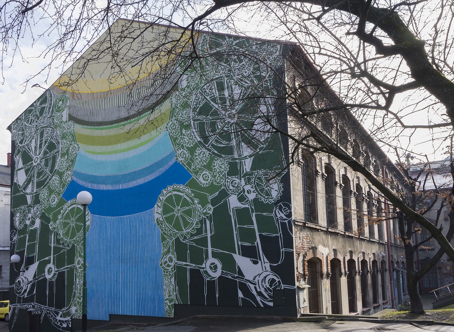 Mural Mariusza Warasa - m-city 744 fot Krzysztof Morcinek