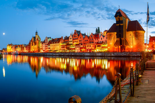 En vandring gjennom gamlebyen og sentrum i Gdansk.