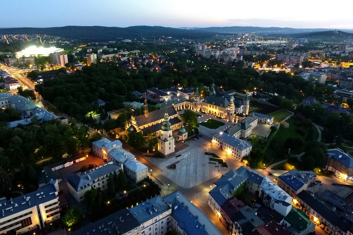 Kielce - panoramautsikt